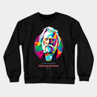 Johannes Brahms in WPAP Crewneck Sweatshirt